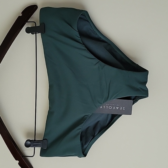 Seafolly Other - Seafolly Collective Women's Green Wide Side Retro Pant Bottom- Size 10- …